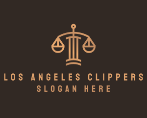 Judicial - Legal Scale Column logo design