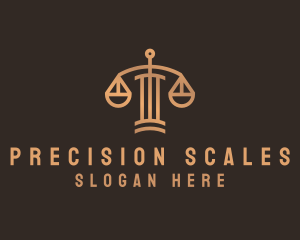 Legal Scale Column logo design