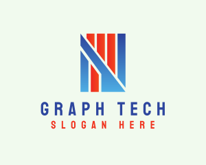 Graph - Modern Graph Letter N logo design