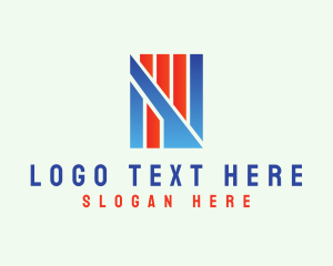 Letter N - Modern Graph Letter N logo design