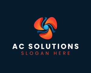 Ac - Industrial Fan Airflow logo design