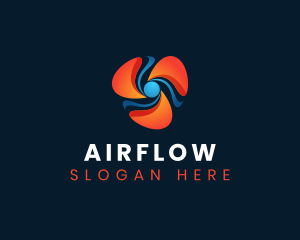 Industrial Fan Airflow logo design