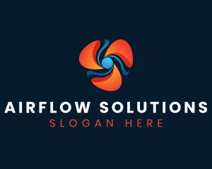 Industrial Fan Airflow logo design