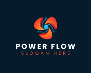 Industrial Fan Airflow logo design