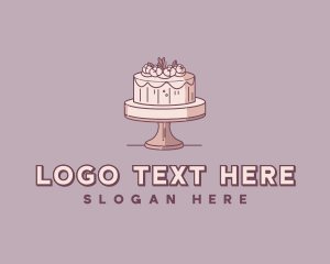 Confectionery - Wedding Floral Cake logo design