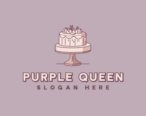 Wedding Floral Cake Logo