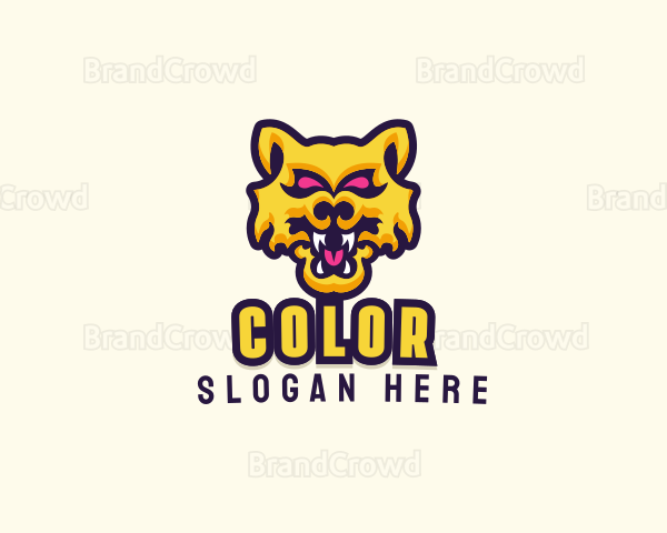 Angry Wildcat Beast Logo