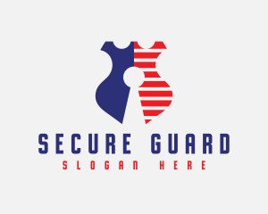 Keyhole Badge Security logo design