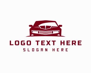 Racing - Red Car Vehicle logo design