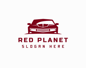 Red Car Vehicle logo design