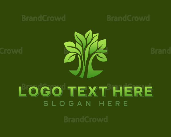 Natural Organic Tree Logo