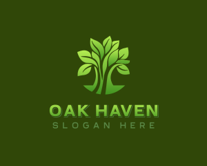 Natural Organic Tree logo design