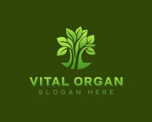 Natural Organic Tree logo design