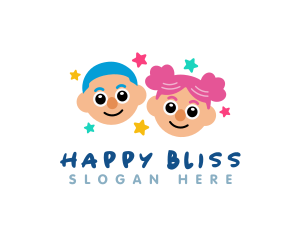 Happy Children Preschooler logo design