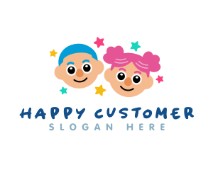 Happy Children Preschooler logo design