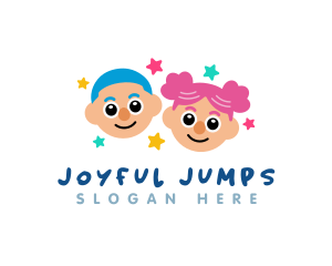 Happy Children Preschooler logo design