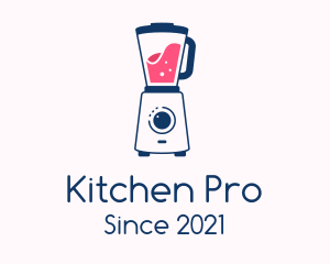 Minimalist Kitchen Blender logo design