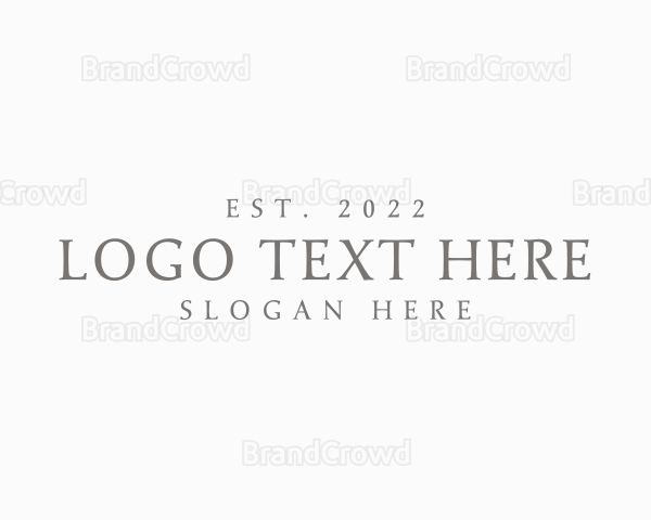 Elegant Generic Wordmark Logo