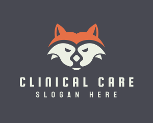 Sleepy Fox Face logo design