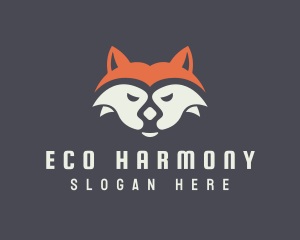 Biodiversity - Sleepy Fox Face logo design