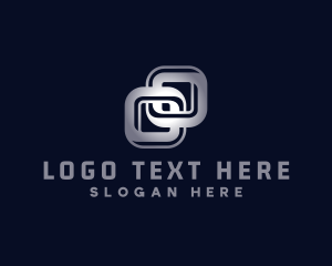 Silver - Silver Interlinked Chain logo design