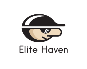 Private - Cap Sunglasses Cartoon logo design