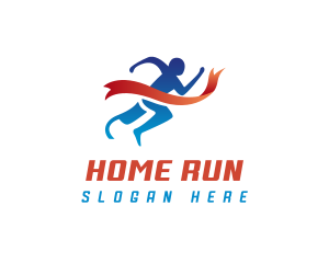 Prosthetic Runner Athlete logo design