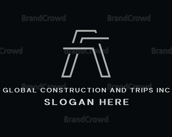Construction Builder Letter A Logo