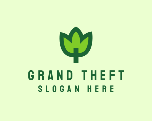 Green Man - Green Eco Leaf logo design