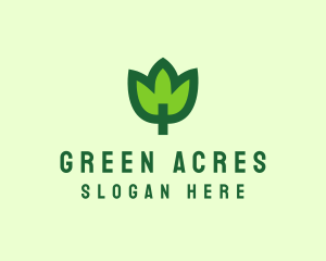 Green Eco Leaf logo design