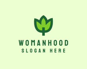 Organic Food - Green Eco Leaf logo design