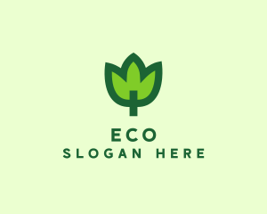 Green Eco Leaf logo design