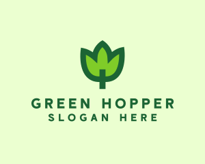 Green Eco Leaf logo design