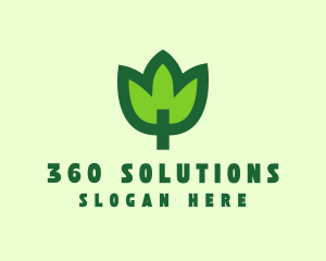 Green Eco Leaf logo design