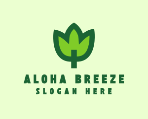 Green Eco Leaf logo design