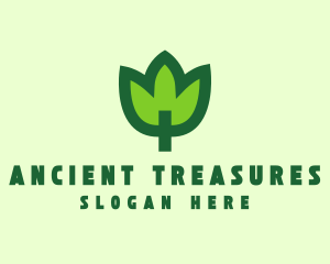 Green Eco Leaf logo design