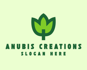 Green Eco Leaf logo design