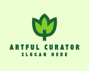 Green Eco Leaf logo design