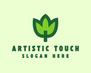 Green Eco Leaf logo design