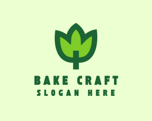 Green Eco Leaf logo design