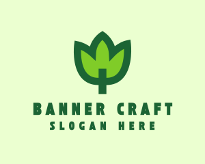 Green Eco Leaf logo design