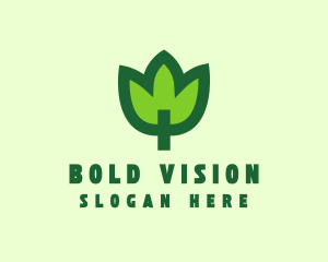 Green Eco Leaf logo design