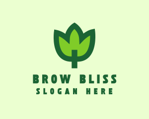 Green Eco Leaf logo design