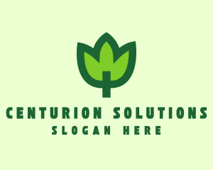 Green Eco Leaf logo design