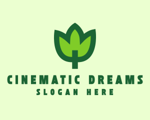 Green Eco Leaf logo design