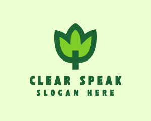 Green Eco Leaf logo design