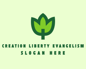 Green Eco Leaf logo design