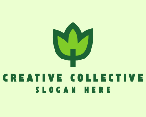 Green Eco Leaf logo design