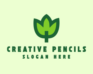 Green Eco Leaf logo design