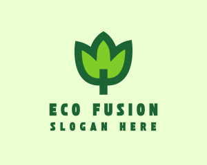 Green Eco Leaf logo design